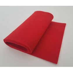 Action felt red 1 mm (125 x 20 cm)