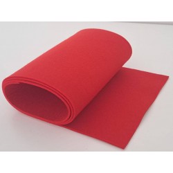 Action felt red 1 mm (125 x 20 cm)