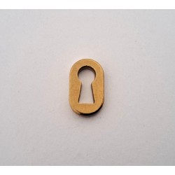 Entrée de serrure pour piano. Ovale
